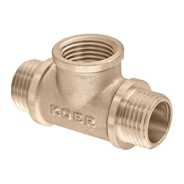 Трійник Koer KF.T06MFM.WN - 1/2" MFM без нікелю Трійник Koer KF.T06MFM.WN - 1/2" MFM без нікелю