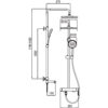 Душова колона зі змішувачем KOER KB-56029-01, 3 функції (Колір хром) Душова колона зі змішувачем KOER KB-56029-01, 3 функції (Колір хром)