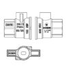 Кран з американкою KOER EXTREME KE.227-15 - 1/2" ручка "метелик" червона Кран з американкою KOER EXTREME KE.227-15 - 1/2" ручка "метелик" червона