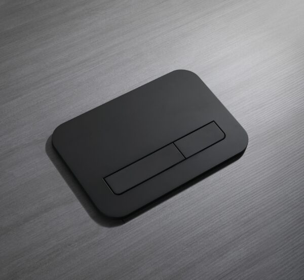 Панель змиву KOER KT-0609-05 240x160x7mm пластикова, кнопка лінійна (колір чорний матовий) Панель змиву KOER KT-0609-05 240x160x7mm пластикова, кнопка лінійна (колір чорний матовий)