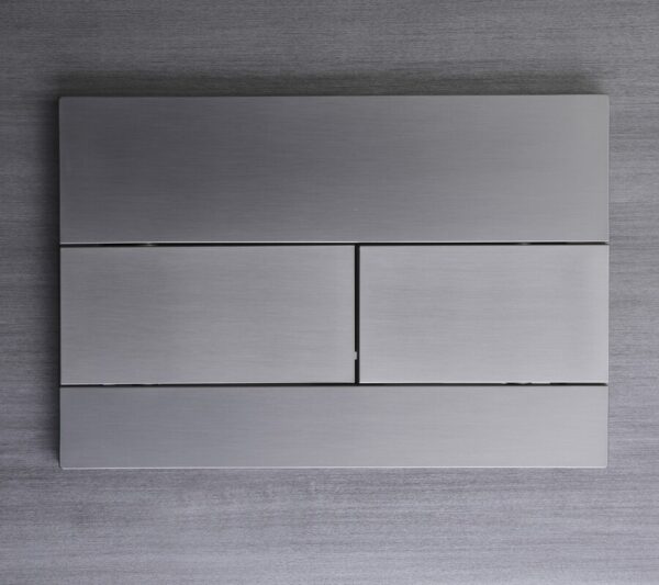 Панель змиву KOER KT-0603-07 240x160x10mm пластикова, кнопка лінійна (колір графіт) Панель змиву KOER KT-0603-07 240x160x10mm пластикова, кнопка лінійна (колір графіт)