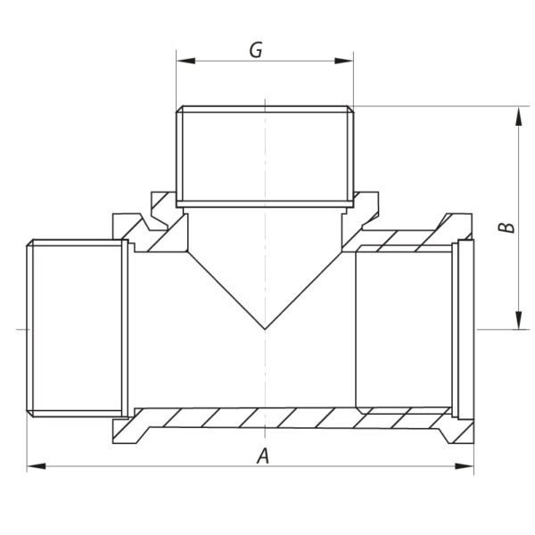 Трійник 1/2'' ВНН Koer KF.T06FMM