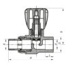 Вентиль радіаторний прямий PPR 25x3/4 (Koer K0166.PRO) Вентиль радіаторний прямий PPR 25x3/4 (Koer K0166.PRO)