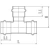 Трійник трирозтрубний KOER KQ.T54 PRESS-INOX AISI 304 54x54x54 Трійник трирозтрубний KOER KQ.T54 PRESS-INOX AISI 304 54x54x54