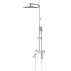 Душова колона зі змішувачем KOER KB-56007-04, 3 функції (Колір хром+білий) Душова колона зі змішувачем KOER KB-56007-04, 3 функції (Колір хром+білий)