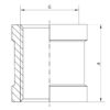 З'єднувальна муфта 1-1/4" Koer KF.C12 З'єднувальна муфта 1-1/4" Koer KF.C12