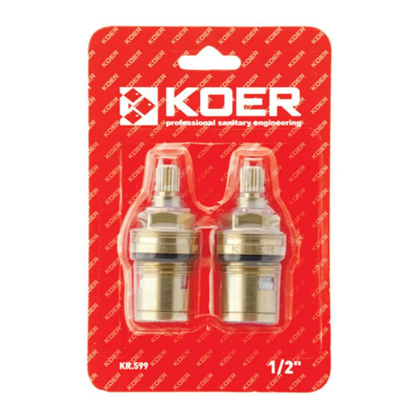 Кран-букси KOER KR.599 комплект (2 шт) кераміка MF-1/2" Кран-букси KOER KR.599 комплект (2 шт) кераміка MF-1/2"