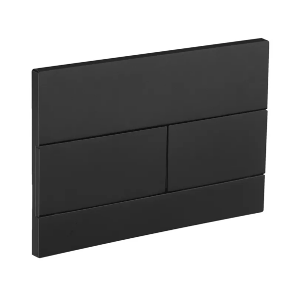 Панель змиву KOER KT-0603-05 240x160x10mm пластикова, кнопка лінійна (колір чорний матовий)