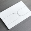 Панель змиву KOER KT-0604-03 240x160x10mm пластикова, кнопка закруглена (колір білий) Панель змиву KOER KT-0604-03 240x160x10mm пластикова, кнопка закруглена (колір білий)