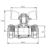 Кран кульовий Koer Wing 16x16 (KR.353) Кран кульовий Koer Wing 16x16 (KR.353)
