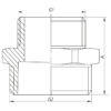 Ніпель редукційний 1/4 "x1 / 2" Koer KF.N0206 Ніпель редукційний 1/4 "x1 / 2" Koer KF.N0206