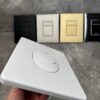 Панель змиву KOER KT-0606-03 157x198x3mm пластикова, кнопка закруглена (колір білий) Панель змиву KOER KT-0606-03 157x198x3mm пластикова, кнопка закруглена (колір білий)