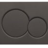 Панель змиву KOER KT-0601-05 240x160x10mm пластикова, кнопка кругла (колір чорний матовий) Панель змиву KOER KT-0601-05 240x160x10mm пластикова, кнопка кругла (колір чорний матовий)