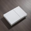 Панель змиву KOER KT-0610-03 240x160x32mm пластикова, кнопка квадратна (колір білий) Панель змиву KOER KT-0610-03 240x160x32mm пластикова, кнопка квадратна (колір білий)