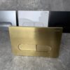 Панель змиву KOER KT-0608-12 240x160x10mm пластикова, кнопка закруглена (колір матове золото)