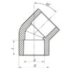 Кут 45 63 PPR KOER K0018.PRO Кут 45 63 PPR KOER K0018.PRO
