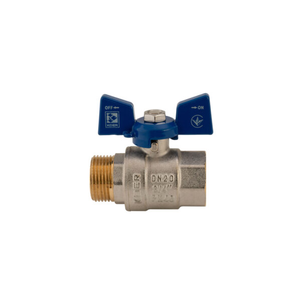 Кран кульовий Koer 3/4" ГШМ (KR.218.B) синій Кран кульовий Koer 3/4" ГШМ (KR.218.B) синій