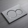 Панель змиву KOER KT-0601-01 240x160x10mm пластикова, кнопка кругла (колір хром) Панель змиву KOER KT-0601-01 240x160x10mm пластикова, кнопка кругла (колір хром)