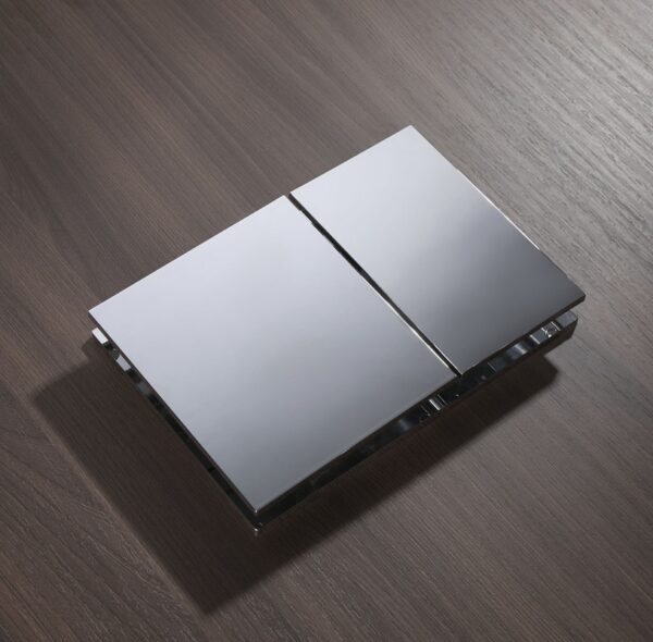 Панель змиву KOER KT-0610-01 240x160x32mm пластикова, кнопка квадратна (колір хром) Панель змиву KOER KT-0610-01 240x160x32mm пластикова, кнопка квадратна (колір хром)