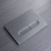 Панель змиву KOER KT-0608-07 240x160x10mm пластикова, кнопка закруглена (колір графіт)