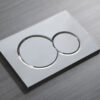 Панель змиву KOER KT-0601-01 240x160x10mm пластикова, кнопка кругла (колір хром) Панель змиву KOER KT-0601-01 240x160x10mm пластикова, кнопка кругла (колір хром)