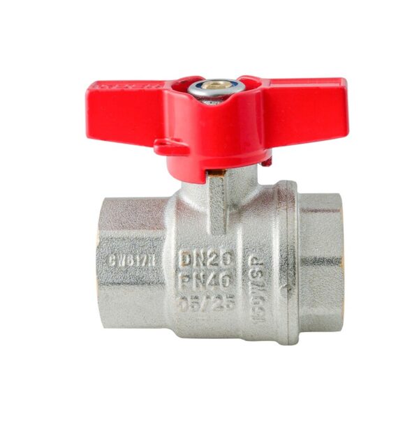 Кран кульовий ГГМ KOER EXTREME KE.217-20 - 3/4" FF ручка "метелик" червона