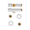 Комплект кранів рушникосушарки кутовий M1/2''xM1/2'' подовжений KOER KR.SET.534 WHITE Комплект кранів рушникосушарки кутовий M1/2''xM1/2'' подовжений KOER KR.SET.534 WHITE