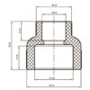 Муфта редукційна ВВ 63x40 PPR Koer K0039.PRO Муфта редукційна ВВ 63x40 PPR Koer K0039.PRO