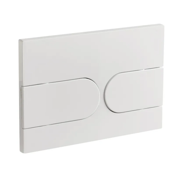 Панель змиву KOER KT-0604-03 240x160x10mm пластикова, кнопка закруглена (колір білий) Панель змиву KOER KT-0604-03 240x160x10mm пластикова, кнопка закруглена (колір білий)