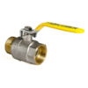 Кран кульовий KOER KR.215.G - 1 1/2" FM ГШВ YELLOW, ручка "важіль" жовта
