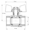 Кран кульовий Koer 1" ГГМ (KR.217) Кран кульовий Koer 1" ГГМ (KR.217)