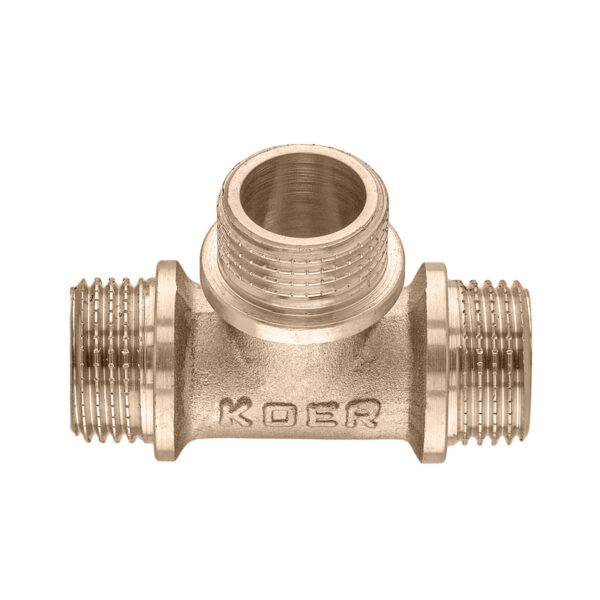 Трійник Koer KF.T06M.WN - 1/2'' MMM без нікелю Трійник Koer KF.T06M.WN - 1/2'' MMM без нікелю
