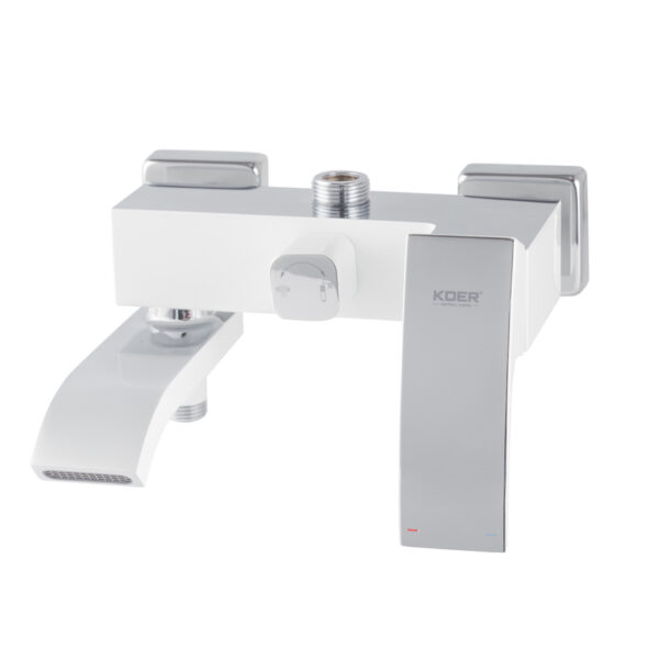 Душова колона зі змішувачем KOER KB-56007-04, 3 функції (Колір хром+білий)