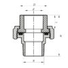 Згін-американка ЗР 50x1.1 / 2M PPR Koer K0139.PRO