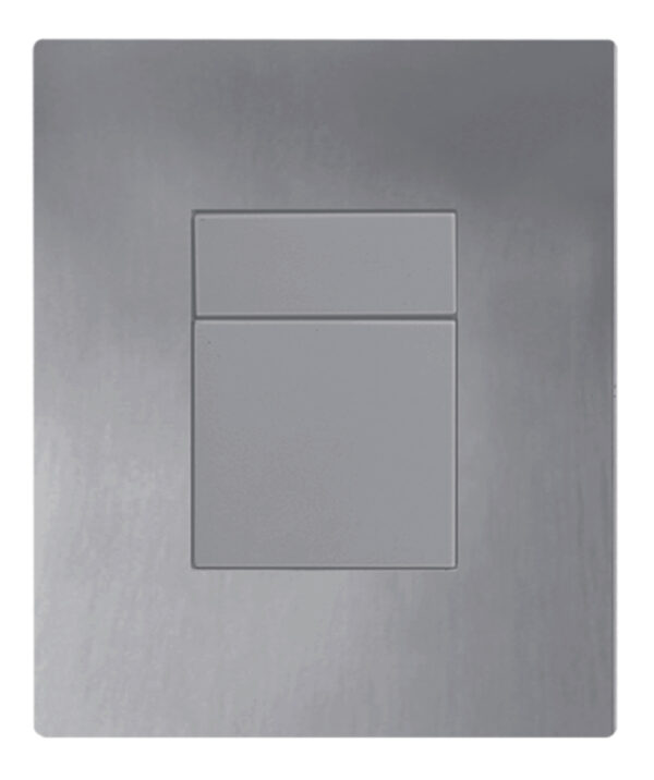 Панель змиву KOER KT-0607-07 157x198x3mm пластикова, кнопка квадратна (колір графіт) Панель змиву KOER KT-0607-07 157x198x3mm пластикова, кнопка квадратна (колір графіт)