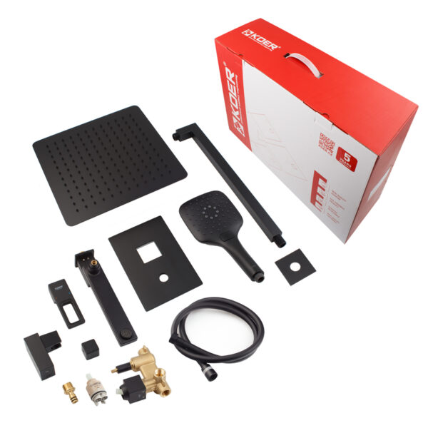 Душова система вбудована KOER KB-66009-05, 3 функції (Колір чорний) Душова система вбудована KOER KB-66009-05, 3 функції (Колір чорний)