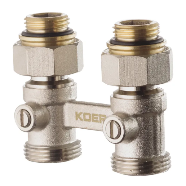 Вузол нижнього підключення радіатора прямий 3/4"x1/2" Koer KR.1133 (комплект) Вузол нижнього підключення радіатора прямий 3/4"x1/2" Koer KR.1133 (комплект)