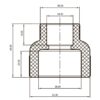 Муфта редукційна ВВ 40x25 PPR Koer K0035.PRO Муфта редукційна ВВ 40x25 PPR Koer K0035.PRO