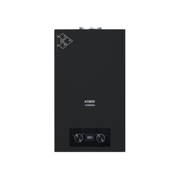 Газова колонка Koer KWH.G0110 BLACK димохідна 10 л/хв, колір чорний Газова колонка Koer KWH.G0110 BLACK димохідна 10 л/хв, колір чорний