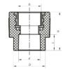 З'єднувальна муфта ВР 20x1/2F PPR Koer K0085.PRO З'єднувальна муфта ВР 20x1/2F PPR Koer K0085.PRO