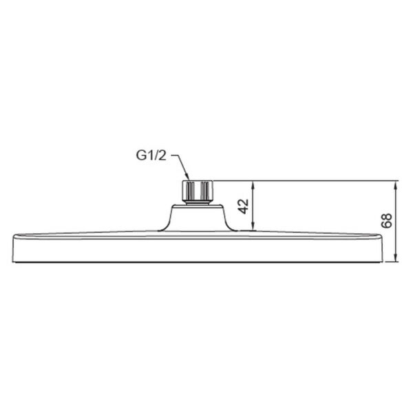 Лійка для душу стельова KOER KP-0402-07-OH, 310x200 мм (Колір графіт) Лійка для душу стельова KOER KP-0402-07-OH, 310x200 мм (Колір графіт)