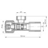 Кран для підключення сантехприладів KOER 1/2x3/4 (KR.510) Кран для підключення сантехприладів KOER 1/2x3/4 (KR.510)