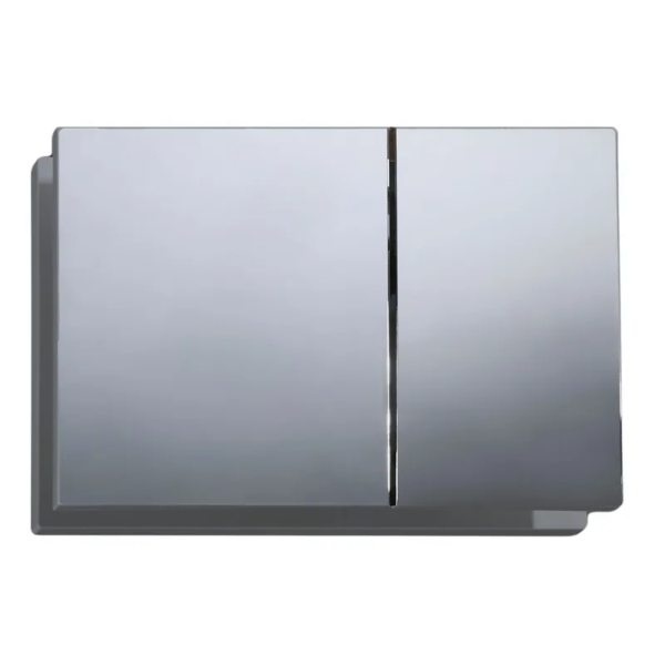 Панель змиву KOER KT-0610-01 240x160x32mm пластикова, кнопка квадратна (колір хром) Панель змиву KOER KT-0610-01 240x160x32mm пластикова, кнопка квадратна (колір хром)