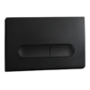 Панель змиву KOER KT-0608-05 240x160x10mm пластикова, кнопка закруглена (колір чорний матовий)