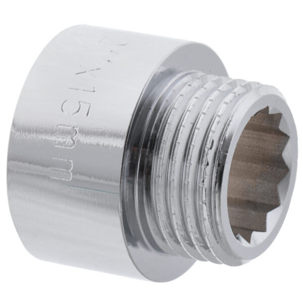 Подовжувач 1/2" 15мм (хром) Koer KF.E06-15.CHR Подовжувач 1/2" 15мм (хром) Koer KF.E06-15.CHR