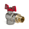 Кран з американкою 3/4" (Koer KR.228) кутовий Кран з американкою 3/4" (Koer KR.228) кутовий