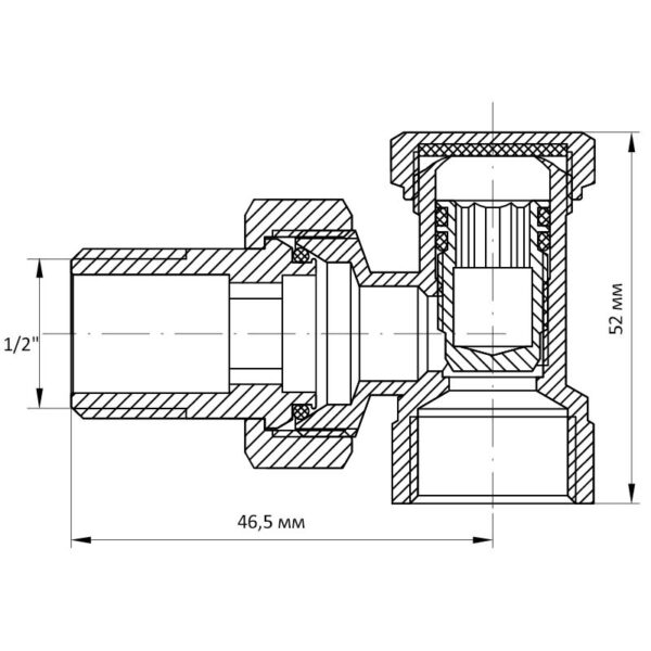 Вентиль кутовий 1/2x1/2 "антіпротічка" Koer KR.902-Gi Вентиль кутовий 1/2x1/2 "антіпротічка" Koer KR.902-Gi