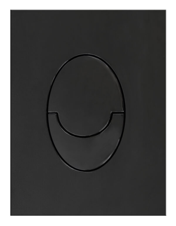 Панель змиву KOER KT-0606-05 157x198x3mm пластикова, кнопка закруглена (колір чорний матовий) Панель змиву KOER KT-0606-05 157x198x3mm пластикова, кнопка закруглена (колір чорний матовий)