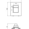 Панель змиву KOER KT-0607-07 157x198x3mm пластикова, кнопка квадратна (колір графіт) Панель змиву KOER KT-0607-07 157x198x3mm пластикова, кнопка квадратна (колір графіт)