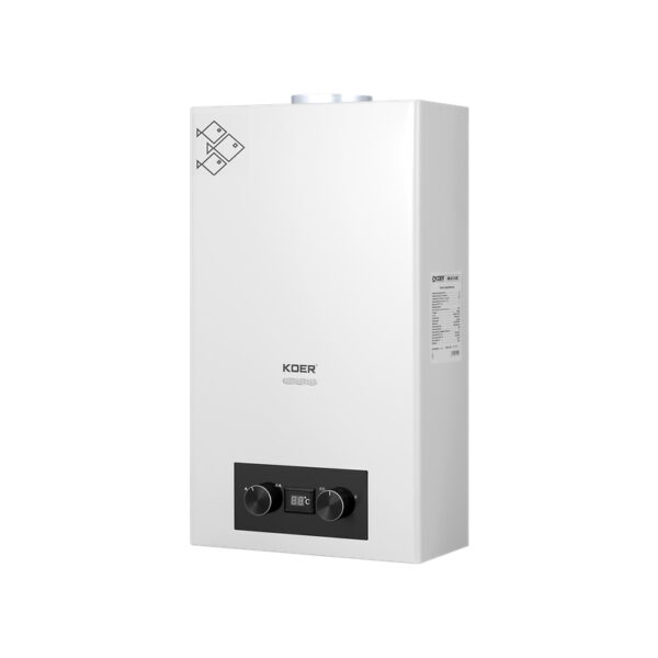 Газова колонка Koer KWH.G0110 WHITE димохідна 10 л/хв, колір білий Газова колонка Koer KWH.G0110 WHITE димохідна 10 л/хв, колір білий